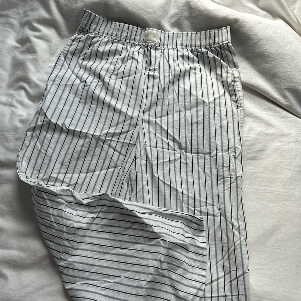 J crew stripped pajama pants